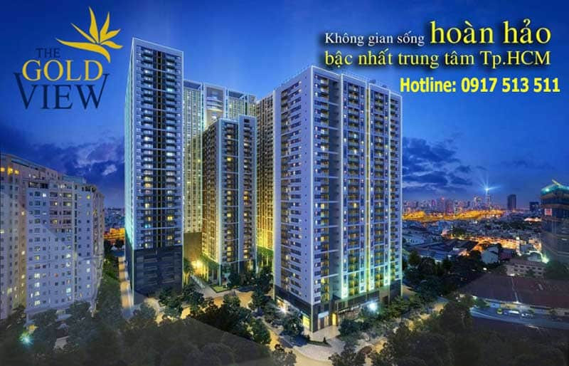 Cho thuê căn hộ The Gold View quận 4 – 3 phòng ngủ giá tốt – Xem bảng giá