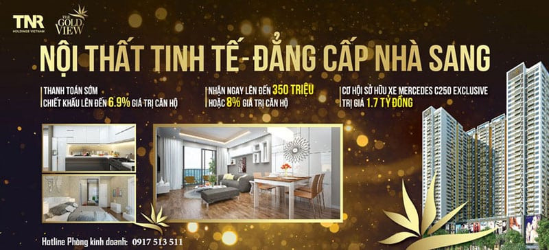 Chuyển nhượng căn hộ The Gold View giá tốt nhất quận 4