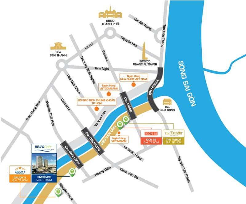 Giá cho thuê căn hộ River Gate 3 phòng ngủ hót nhất- Xem Bảng Giá