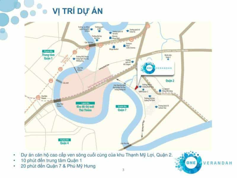 Hướng dẫn di chuyển đến dự án căn hộ One Verandah