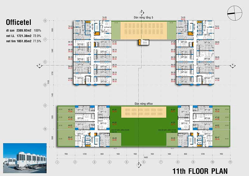 Mặt bằng căn hộ T One Hoàng Văn Thụ Phú Nhuận