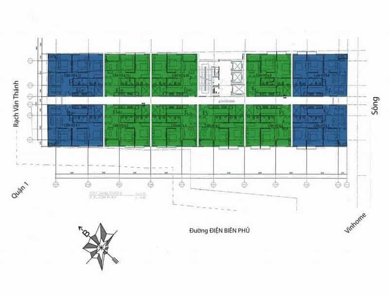Mặt bằng thiết kế căn hộ 152 điện biên phủ có điểm gì đặc biệt