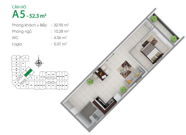 Mặt Bằng Chi Tiết Căn Hộ 8X-Đầm Sen