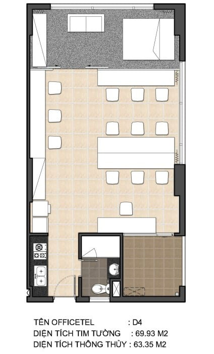 Mặt Bằng Chi Tiết Căn Hộ OfficeTel Sky Center