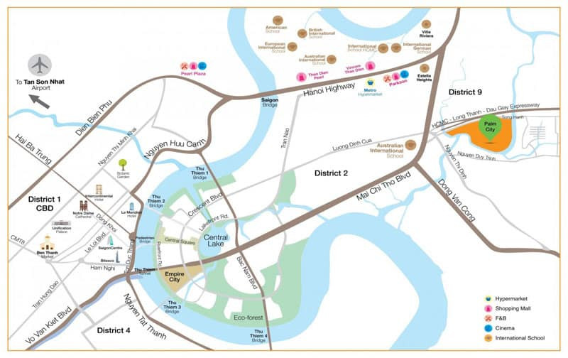 Thiết kế của chung cư Palm Garden – Palm City quận 2