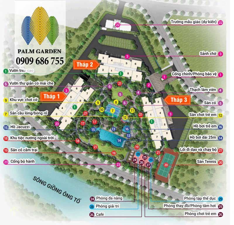 Vị trí chung cư cao cấp Palm Garden sẽ tăng giá nhanh trong tương lai